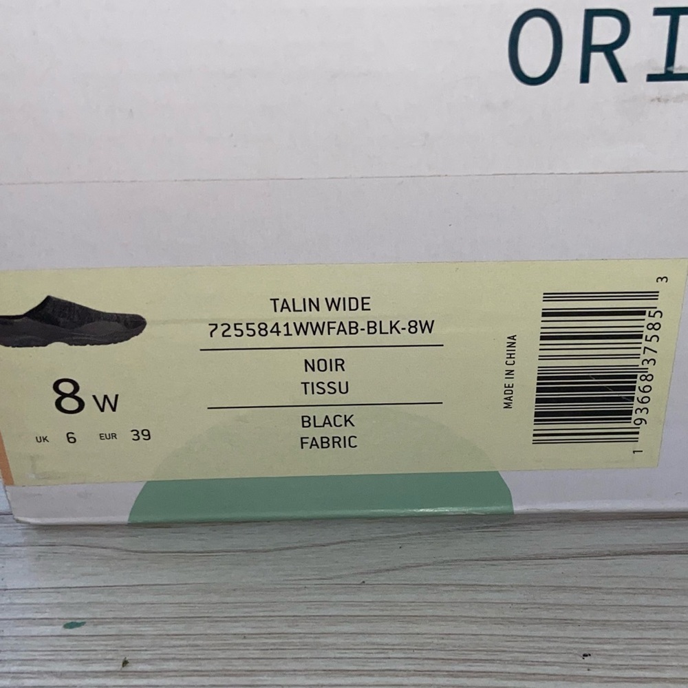 New in Box Earth Origins Suede & Knit Trail Clogs Talin Black Womens Size 8 Wide - Picture 3 of 9